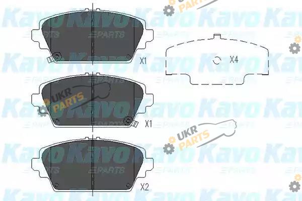 Тормозные колодки KAVO PARTS KBP-2012