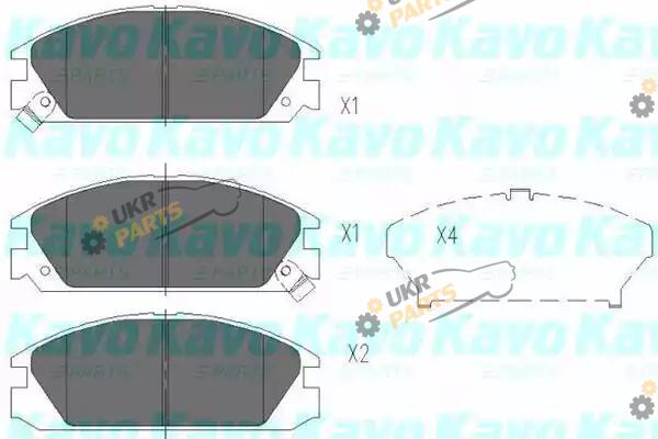 Тормозные колодки KAVO PARTS KBP-2020