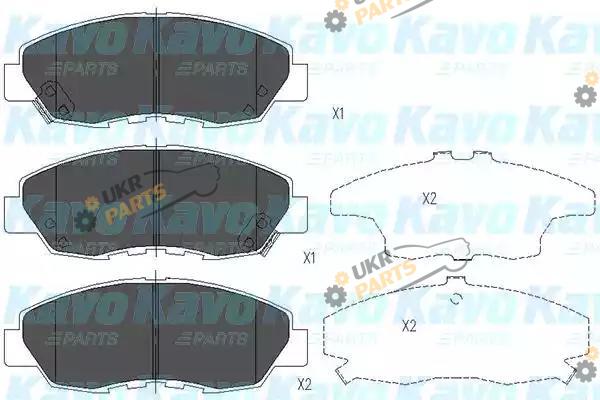 Тормозные колодки KAVO PARTS KBP-2026