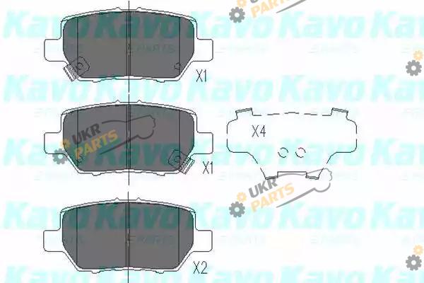 Тормозные колодки KAVO PARTS KBP-2040