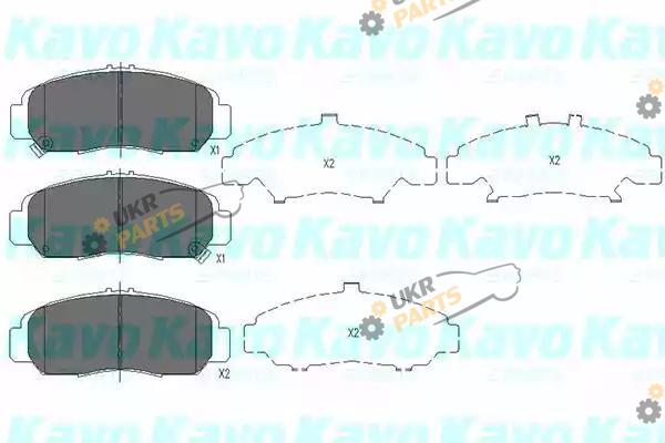 Тормозные колодки KAVO PARTS KBP-2047