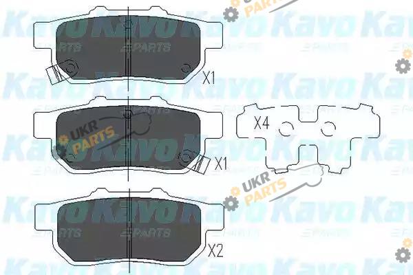 Тормозные колодки KAVO PARTS KBP-2049