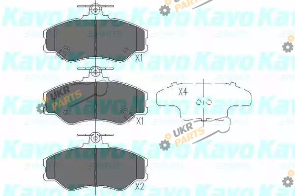 Тормозные колодки KAVO PARTS KBP-3002