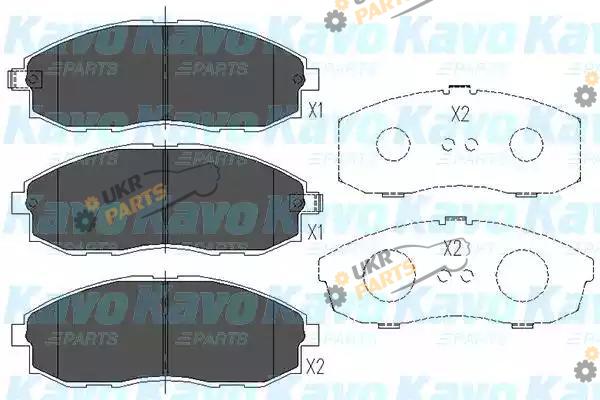 Тормозные колодки KAVO PARTS KBP-3003