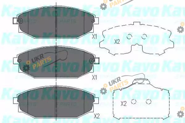Тормозные колодки KAVO PARTS KBP-3014