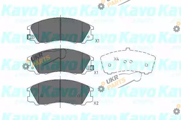Тормозные колодки KAVO PARTS KBP-3016