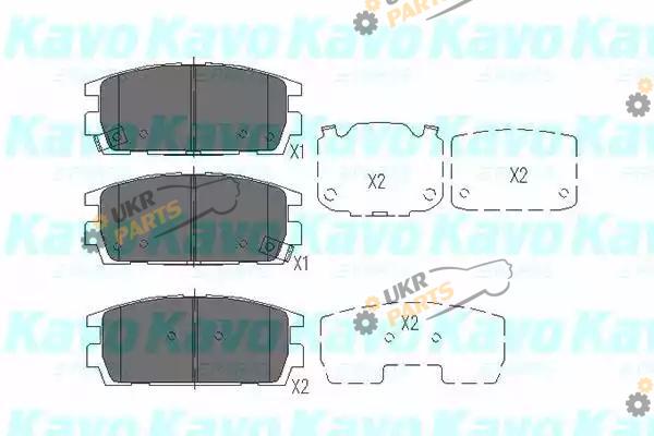 Тормозные колодки KAVO PARTS KBP-3017