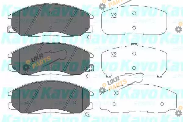 Тормозные колодки KAVO PARTS KBP-3019
