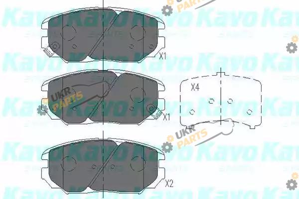 Тормозные колодки KAVO PARTS KBP-3020