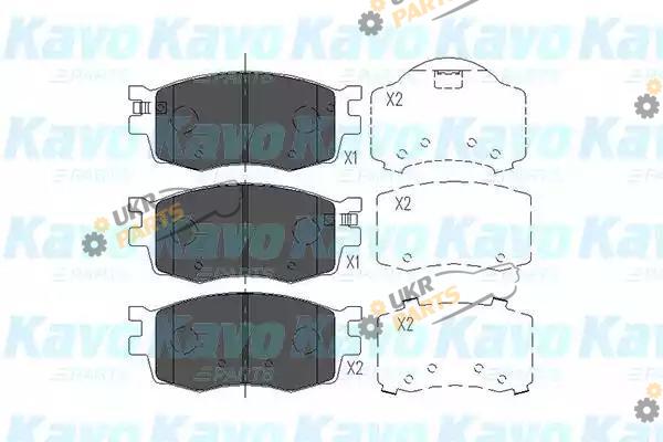 Тормозные колодки KAVO PARTS KBP-3022