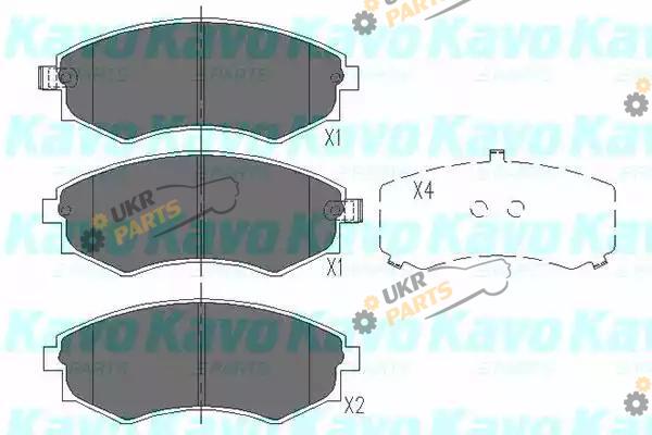 Тормозные колодки KAVO PARTS KBP-3027