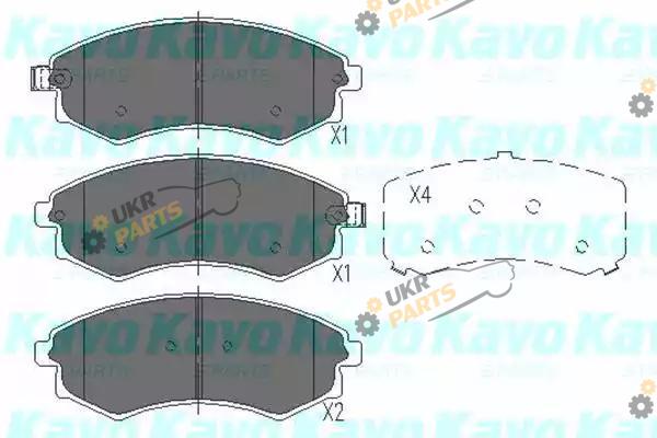 Тормозные колодки KAVO PARTS KBP-3029