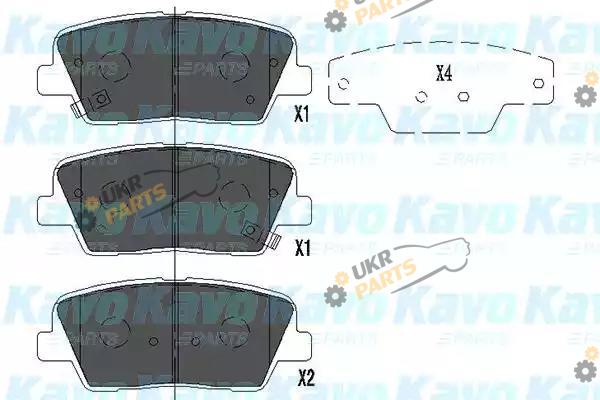Тормозные колодки KAVO PARTS KBP-3034