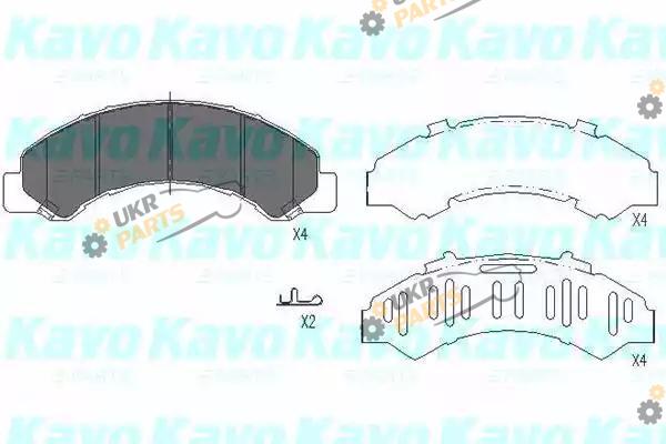 Тормозные колодки KAVO PARTS KBP-3512