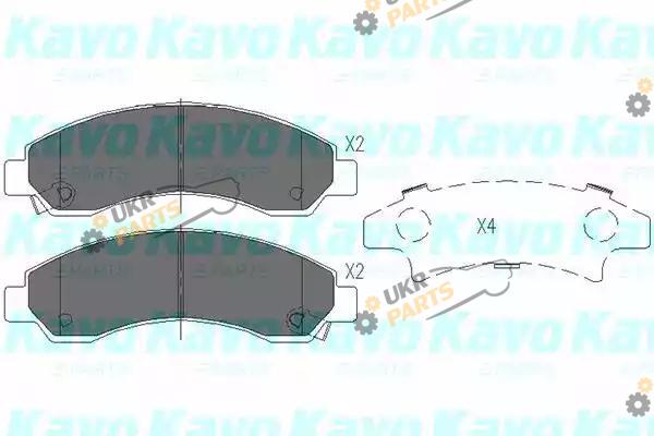 Тормозные колодки KAVO PARTS KBP-3514