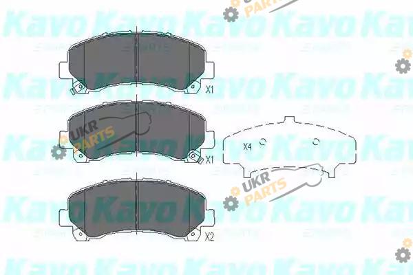 Тормозные колодки KAVO PARTS KBP-3515