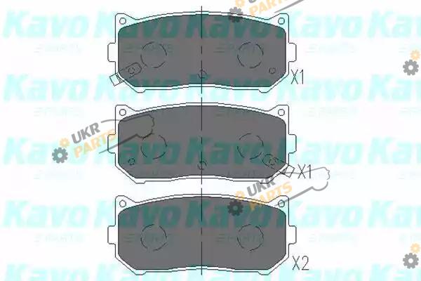 Тормозные колодки KAVO PARTS KBP-4001