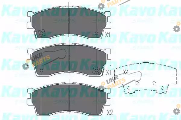 Тормозные колодки KAVO PARTS KBP-4002