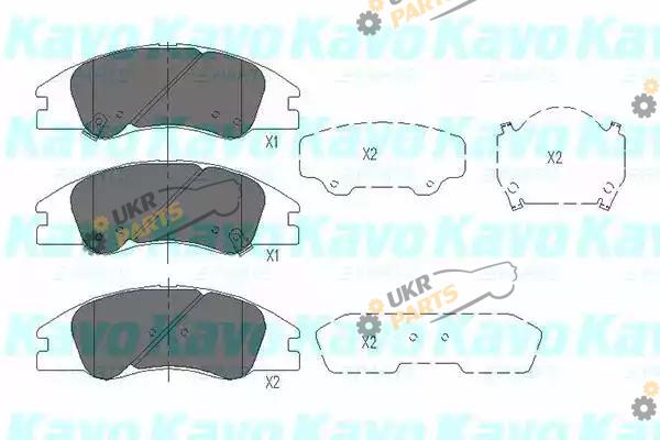 Тормозные колодки KAVO PARTS KBP-4003