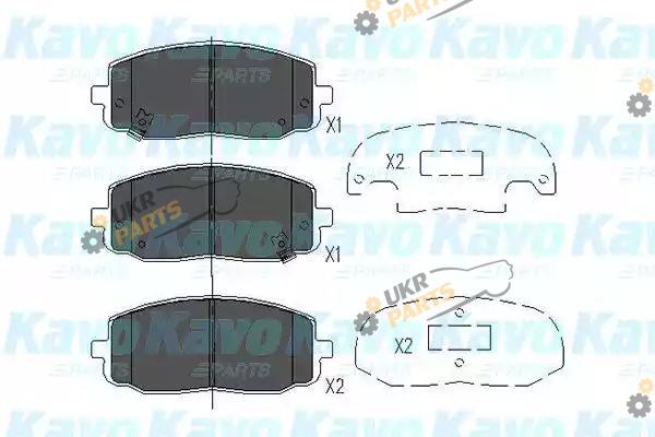 Тормозные колодки KAVO PARTS KBP-4006
