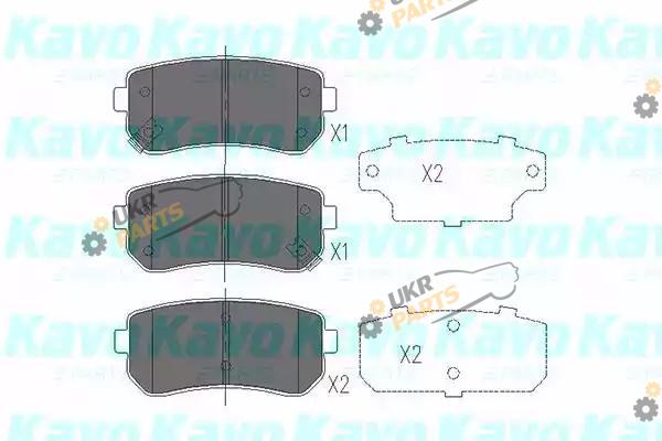 Тормозные колодки KAVO PARTS KBP-4007