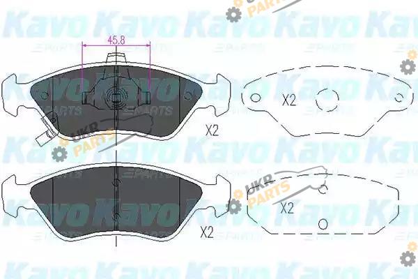 Тормозные колодки KAVO PARTS KBP-4009