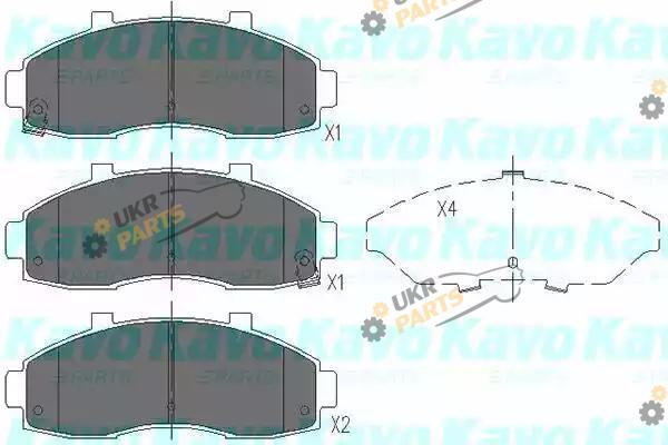 Тормозные колодки KAVO PARTS KBP-4010