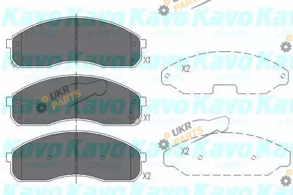 Тормозные колодки KAVO PARTS KBP-4012