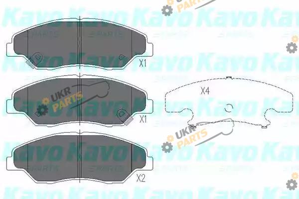 Тормозные колодки KAVO PARTS KBP-4013