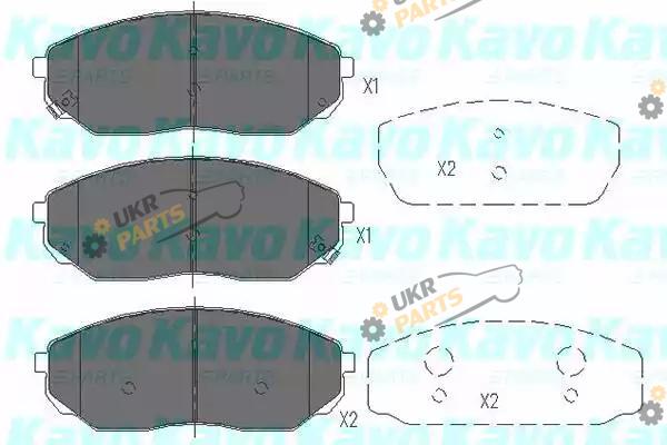 Тормозные колодки KAVO PARTS KBP-4014