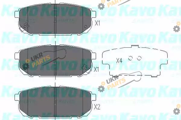 Тормозные колодки KAVO PARTS KBP-4015