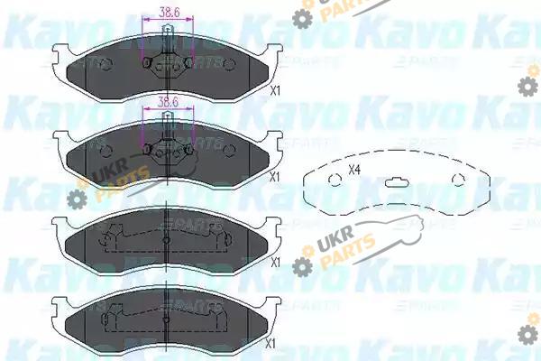 Тормозные колодки KAVO PARTS KBP-4016