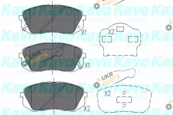 Тормозные колодки KAVO PARTS KBP-4018