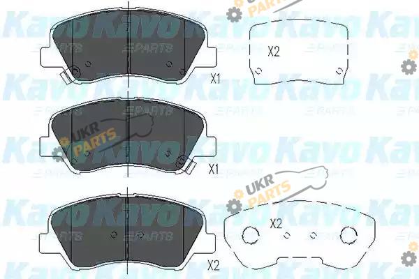 Тормозные колодки KAVO PARTS KBP-4023