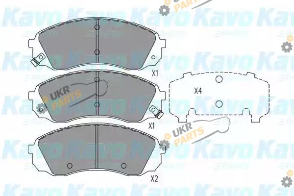 Тормозные колодки KAVO PARTS KBP-4024