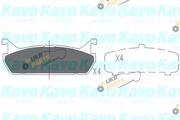 Тормозные колодки KAVO PARTS KBP-4507