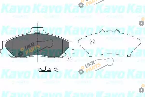 Тормозные колодки KAVO PARTS KBP-4510