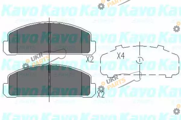 Тормозные колодки KAVO PARTS KBP-4515