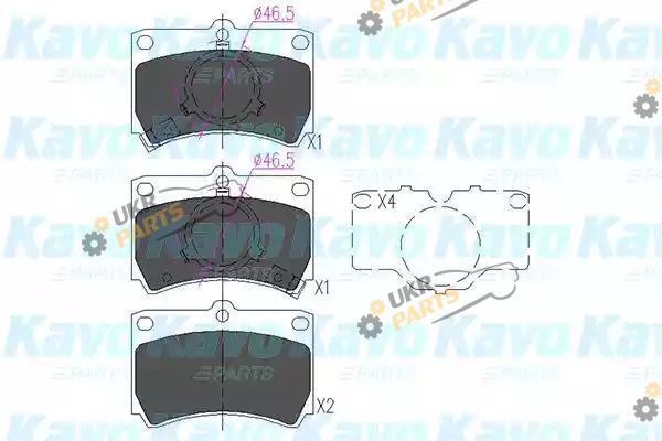 Тормозные колодки KAVO PARTS KBP-4517