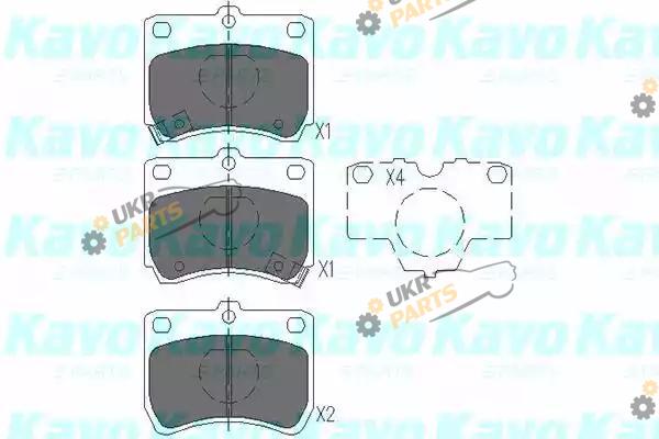 Тормозные колодки KAVO PARTS KBP-4520