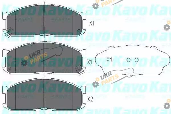 Тормозные колодки KAVO PARTS KBP-4523