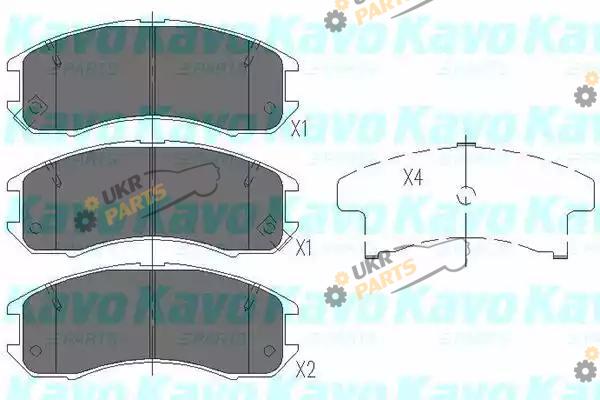 Тормозные колодки KAVO PARTS KBP-4525