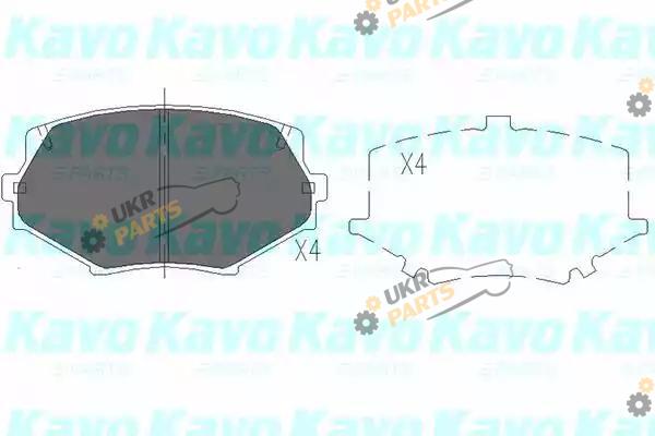 Тормозные колодки KAVO PARTS KBP-4527