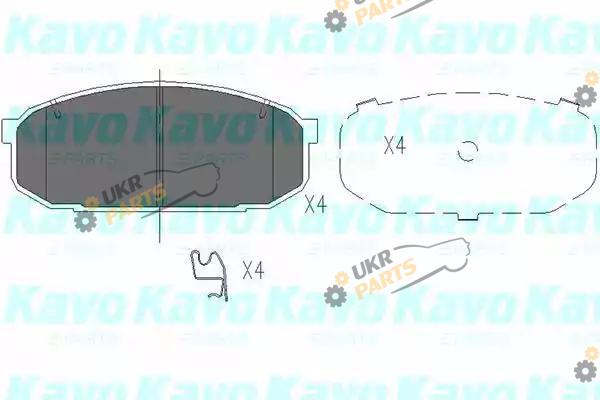 Тормозные колодки KAVO PARTS KBP-4528