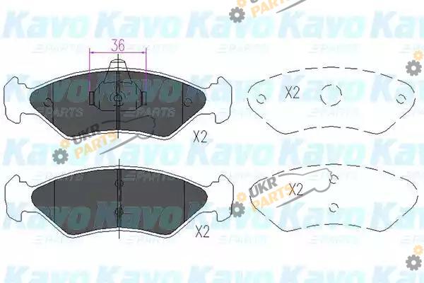 Тормозные колодки KAVO PARTS KBP-4533