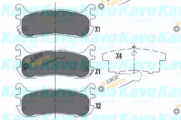 Тормозные колодки KAVO PARTS KBP-4539