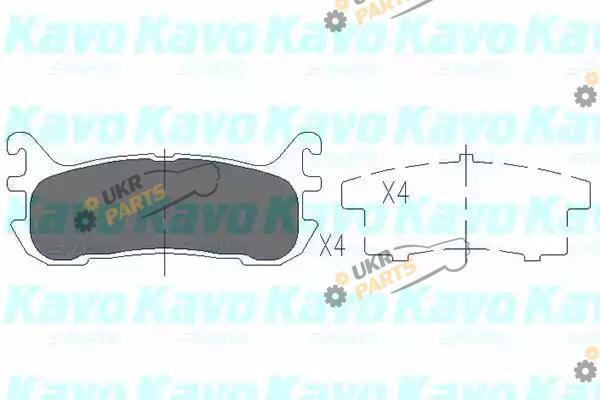 Тормозные колодки KAVO PARTS KBP-4540
