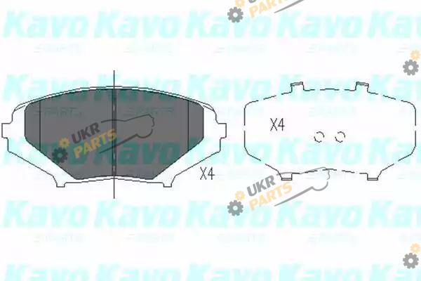 Тормозные колодки KAVO PARTS KBP-4546