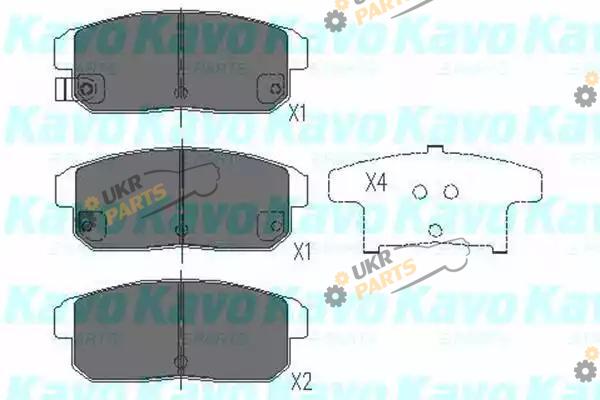 Тормозные колодки KAVO PARTS KBP-4547