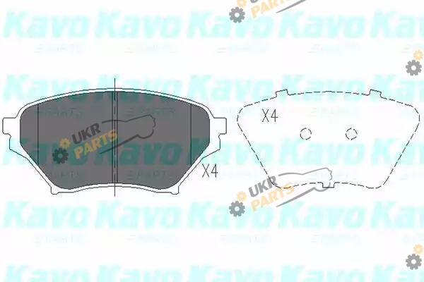 Тормозные колодки KAVO PARTS KBP-4549